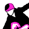 Snowboarder Stencil, Dragonsize